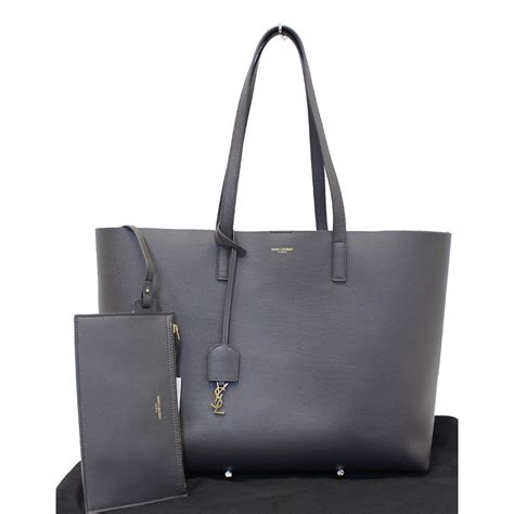 ysl tote grey|YSL shopping tote.